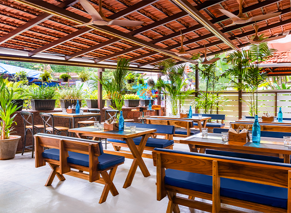 restaurants in baga beach
